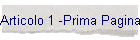 Articolo 1 -Prima Pagina-