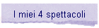 I miei 4 spettacoli